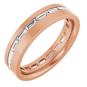 14K Rose 1 1/6 CTW Lab-Grown Diamond Band