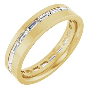 14K Yellow 1 1/6 CTW Lab-Grown Diamond Band