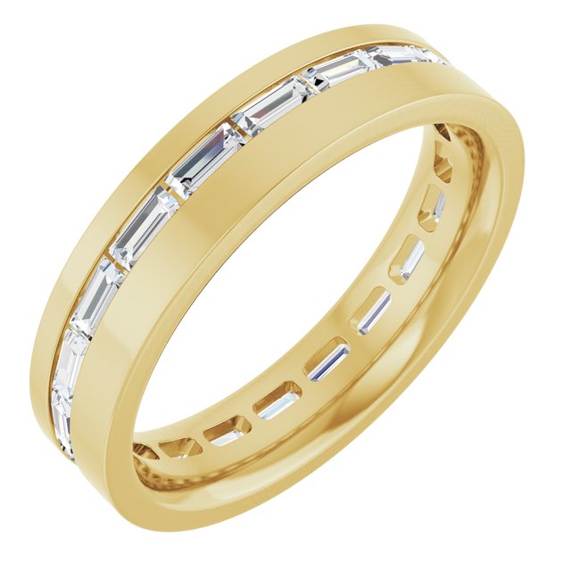 14K Yellow 1 1/6 CTW Lab-Grown Diamond Band