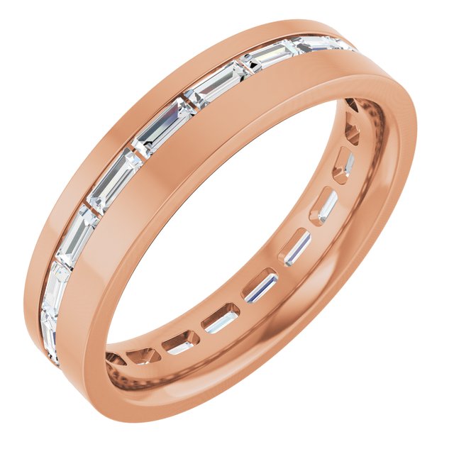 14K Rose 1 1/6 CTW Lab-Grown Diamond Band