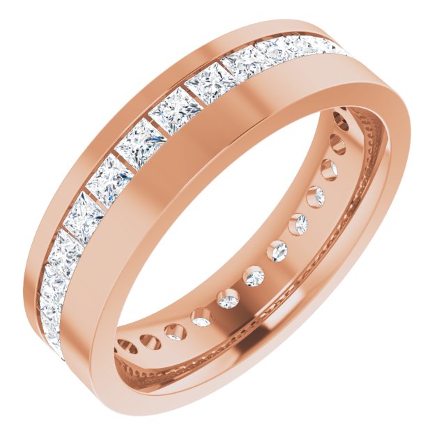 14K Rose 2 3/4 CTW Lab-Grown Diamond Band