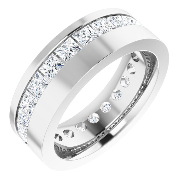 14K White 3 3/4 CTW Lab-Grown Diamond Band