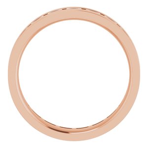 14K Rose 1 1/5 CTW Lab-Grown Diamond Band