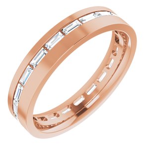 14K Rose 1 1/5 CTW Lab-Grown Diamond Band