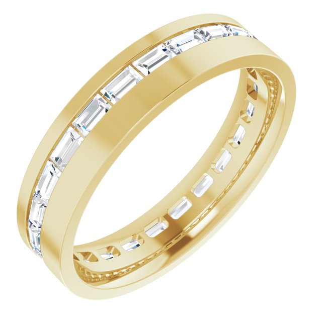 14K Yellow 1 5/8 CTW Lab-Grown Diamond Band