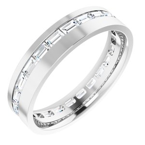 14K White 1 5/8 CTW Lab-Grown Diamond Band
