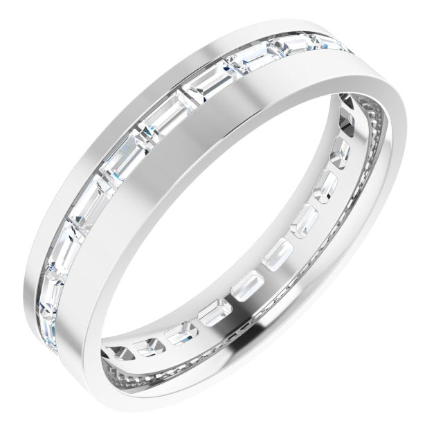 14K White 1 5/8 CTW Lab-Grown Diamond Band