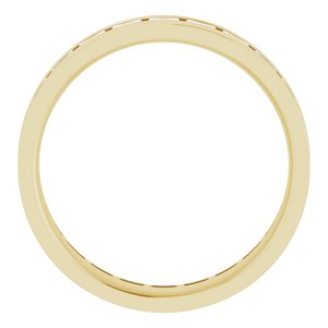 14K Yellow 1 5/8 CTW Lab-Grown Diamond Band