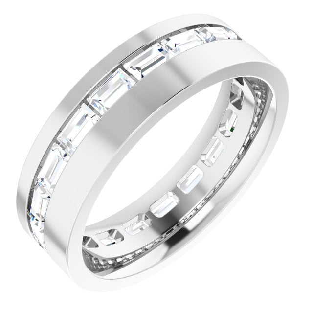 14K White 1 1/3 CTW Lab-Grown Diamond Band