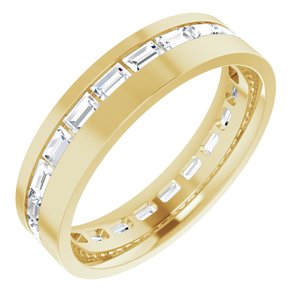 14K Yellow 1 1/2 CTW Lab-Grown Diamond Band