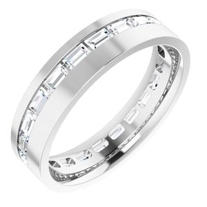 14K White 1 1/2 CTW Lab-Grown Diamond Band