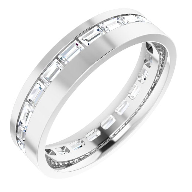 14K White 1 1/2 CTW Lab-Grown Diamond Band