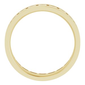 14K Yellow 1 1/2 CTW Lab-Grown Diamond Band