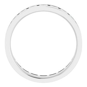 14K White 1 1/2 CTW Lab-Grown Diamond Band