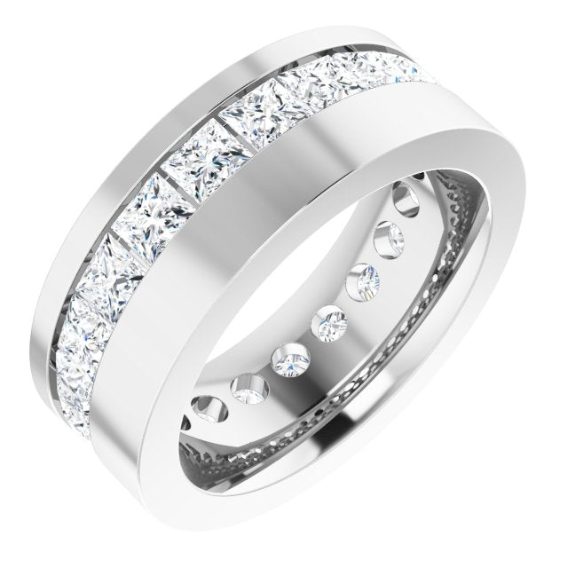 14K White 3 3/8 CTW Lab-Grown Diamond Band