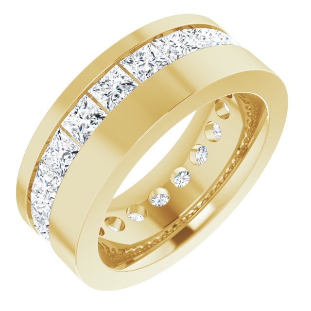 14K Yellow 3 3/8 CTW Lab-Grown Diamond Band