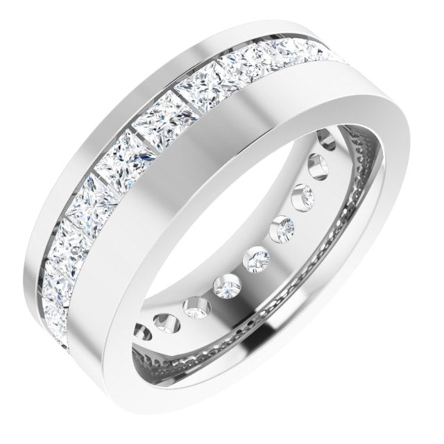 14K White 3 3/4 CTW Lab-Grown Diamond Band