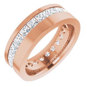 14K Rose 3 9/10 CTW Lab-Grown Diamond Band