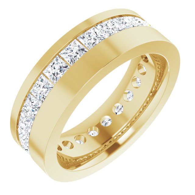 14K Yellow 3 9/10 CTW Lab-Grown Diamond Band