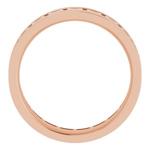 14K Rose 1 3/8 CTW Lab-Grown Diamond Band