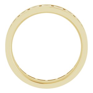 14K Yellow 1 3/8 CTW Lab-Grown Diamond Band