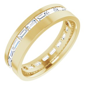 14K Yellow 1 3/8 CTW Lab-Grown Diamond Band