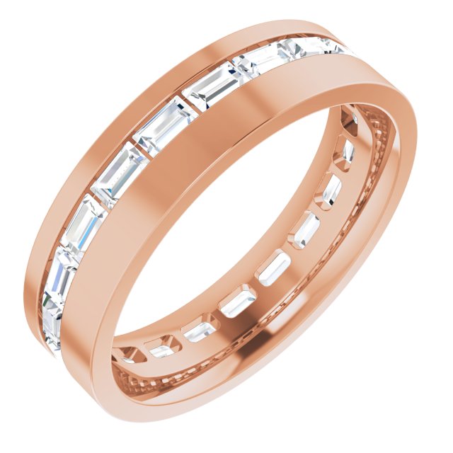 14K Rose 1 3/8 CTW Lab-Grown Diamond Band