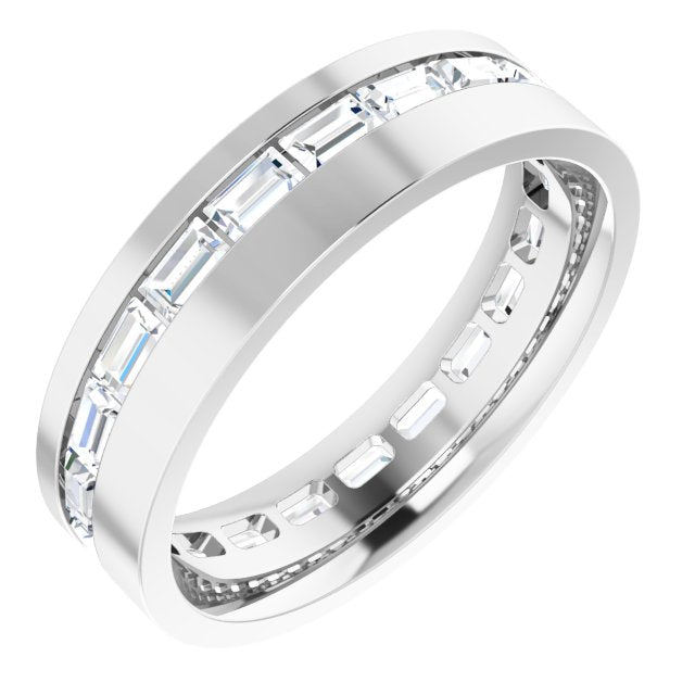 14K White 1 3/8 CTW Lab-Grown Diamond Band