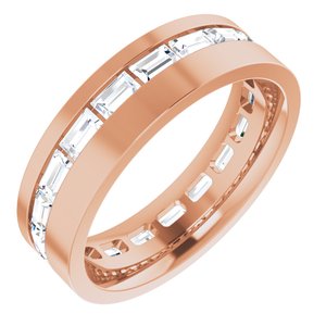 14K Rose 1 1/3 CTW Lab-Grown Diamond Band