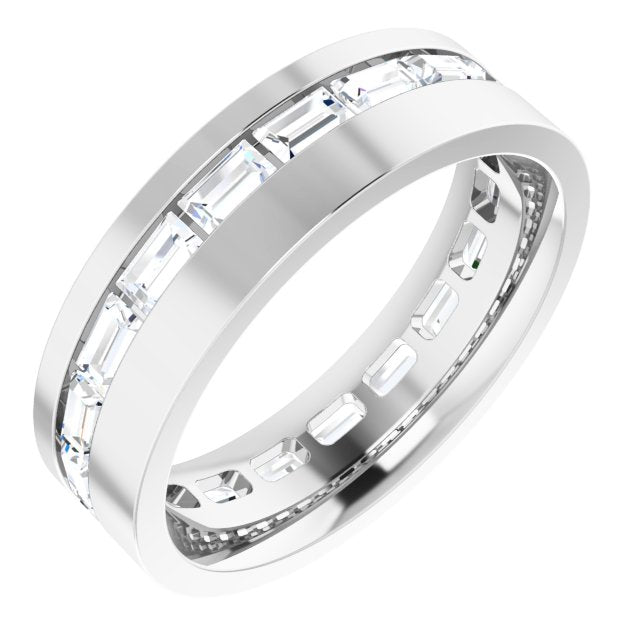 14K White 1 1/3 CTW Lab-Grown Diamond Band