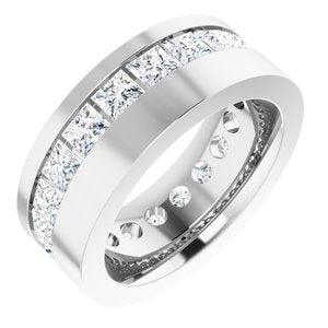 14K White 3 1/4 CTW Lab-Grown Diamond Band