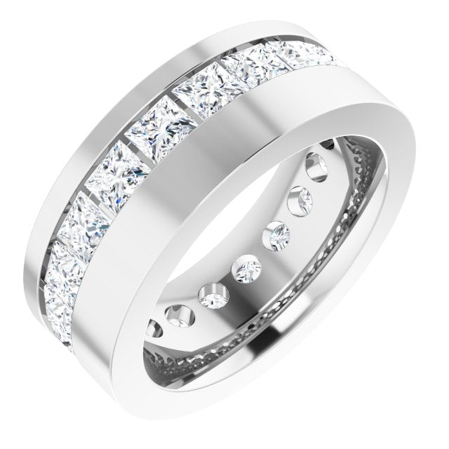 14K White 3 1/4 CTW Lab-Grown Diamond Band