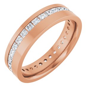 14K Rose 1 1/2 CTW Lab-Grown Diamond Band