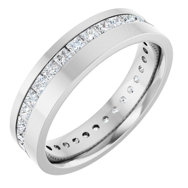 14K White 1 1/2 CTW Lab-Grown Diamond Band
