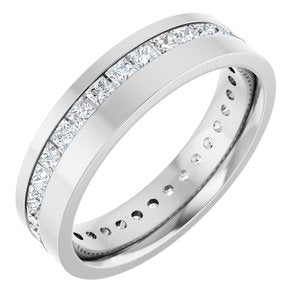 14K White 1 1/2 CTW Lab-Grown Diamond Band