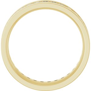 14K Yellow 1 1/2 CTW Lab-Grown Diamond Band