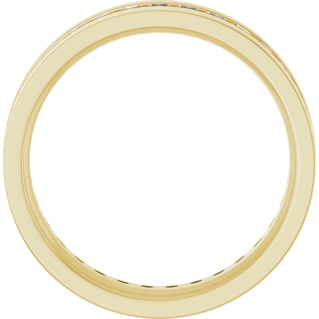14K Yellow 1 1/2 CTW Lab-Grown Diamond Band