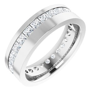 14K White 2 1/2 CTW Lab-Grown Diamond Band