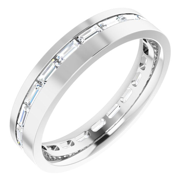 14K White 1 1/5 CTW Lab-Grown Diamond Band
