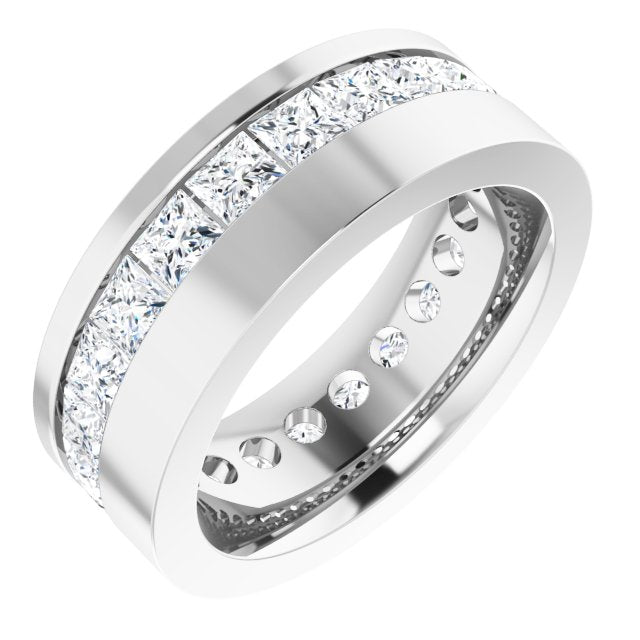 14K White 3 5/8 CTW Lab-Grown Diamond Band