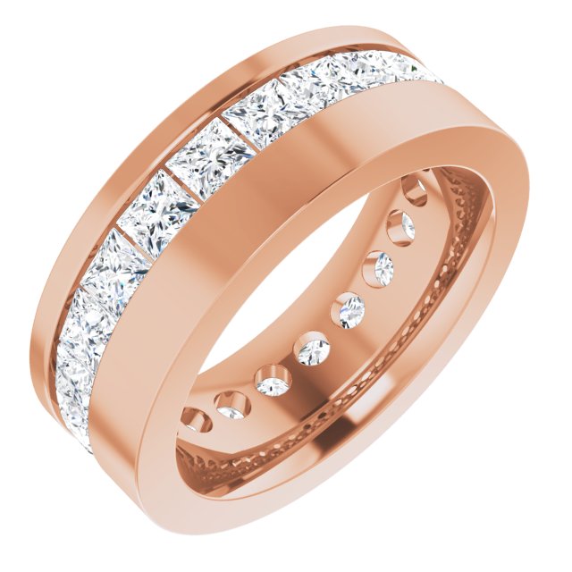 14K Rose 3 5/8 CTW Lab-Grown Diamond Band