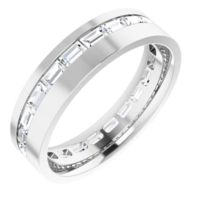 14K White 1 1/2 CTW Lab-Grown Diamond Band