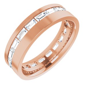 14K Rose 1 1/3 CTW Lab-Grown Diamond Band