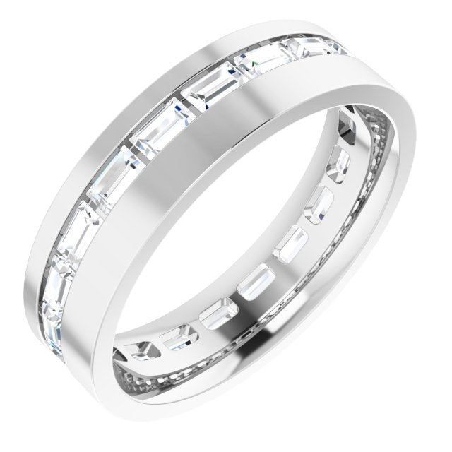 14K White 1 1/3 CTW Lab-Grown Diamond Band