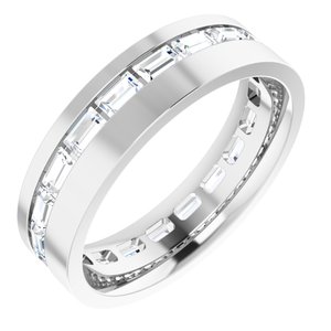 14K White 1 1/3 CTW Lab-Grown Diamond Band