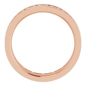 14K Rose 1 1/8 CTW Lab-Grown Diamond Band