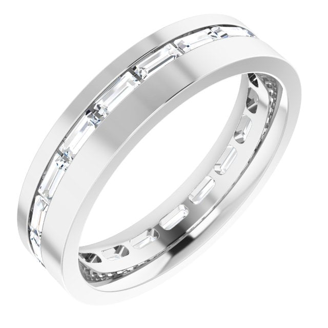14K White 1 1/8 CTW Lab-Grown Diamond Band