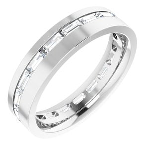 14K White 1 1/8 CTW Lab-Grown Diamond Band