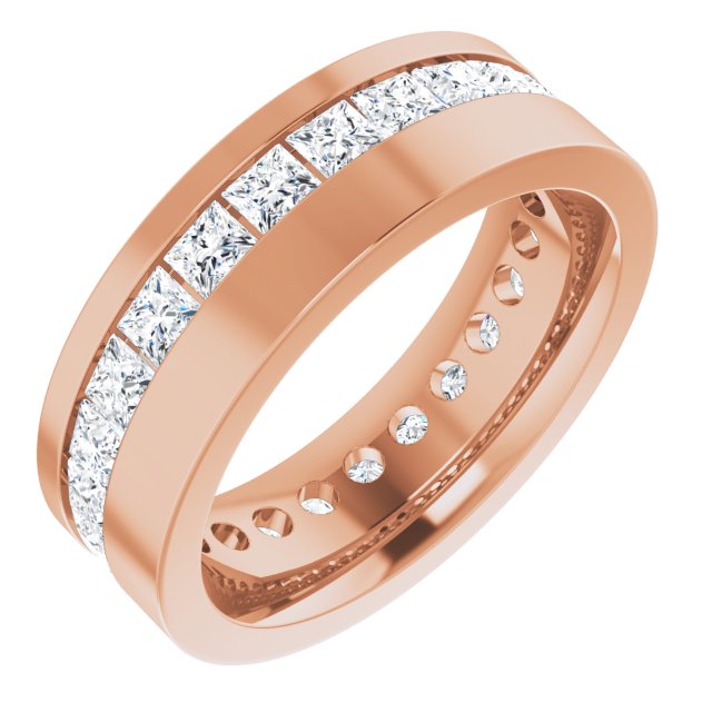 14K Rose 2 1/3 CTW Lab-Grown Diamond Band