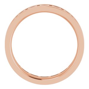14K Rose 1 1/6 CTW Lab-Grown Diamond Band